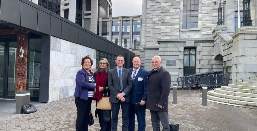 Delegation outside Parliament
